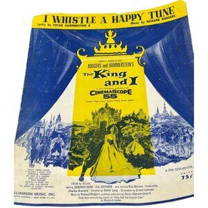 Vintage Sheet Music "I Whistle A Happy Tune" from "The King and I" Rodgers READ